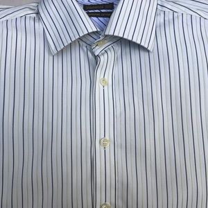 Ted Baker Endurance L/S dress shirt with French cuffs. Size Large 100% Cotton